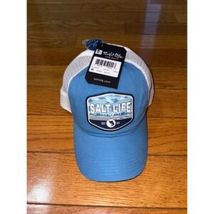 Salt Life Live Salty Ocean Blue Youth Kids Trucker Hat New with Tags OSFM